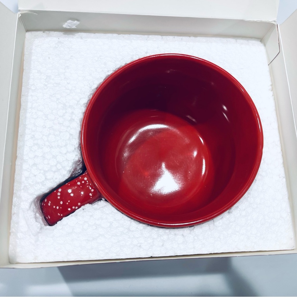 NEW! Red “Cup of Cheer” Mug New In Box - Picture 12 of 14